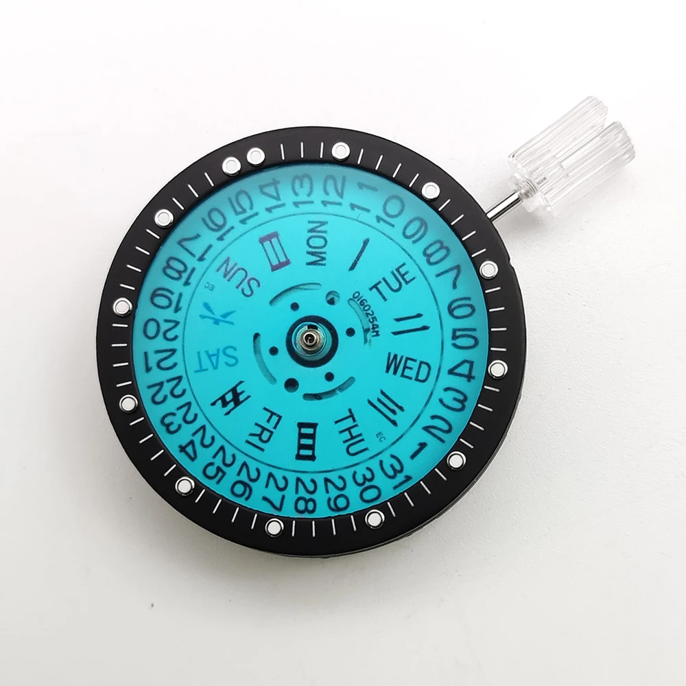 Clock modification latest transparent dial 28.5mm sterile dial green luminous dial accessory NH35 / NH36 / 4R36 / 4R35 movement