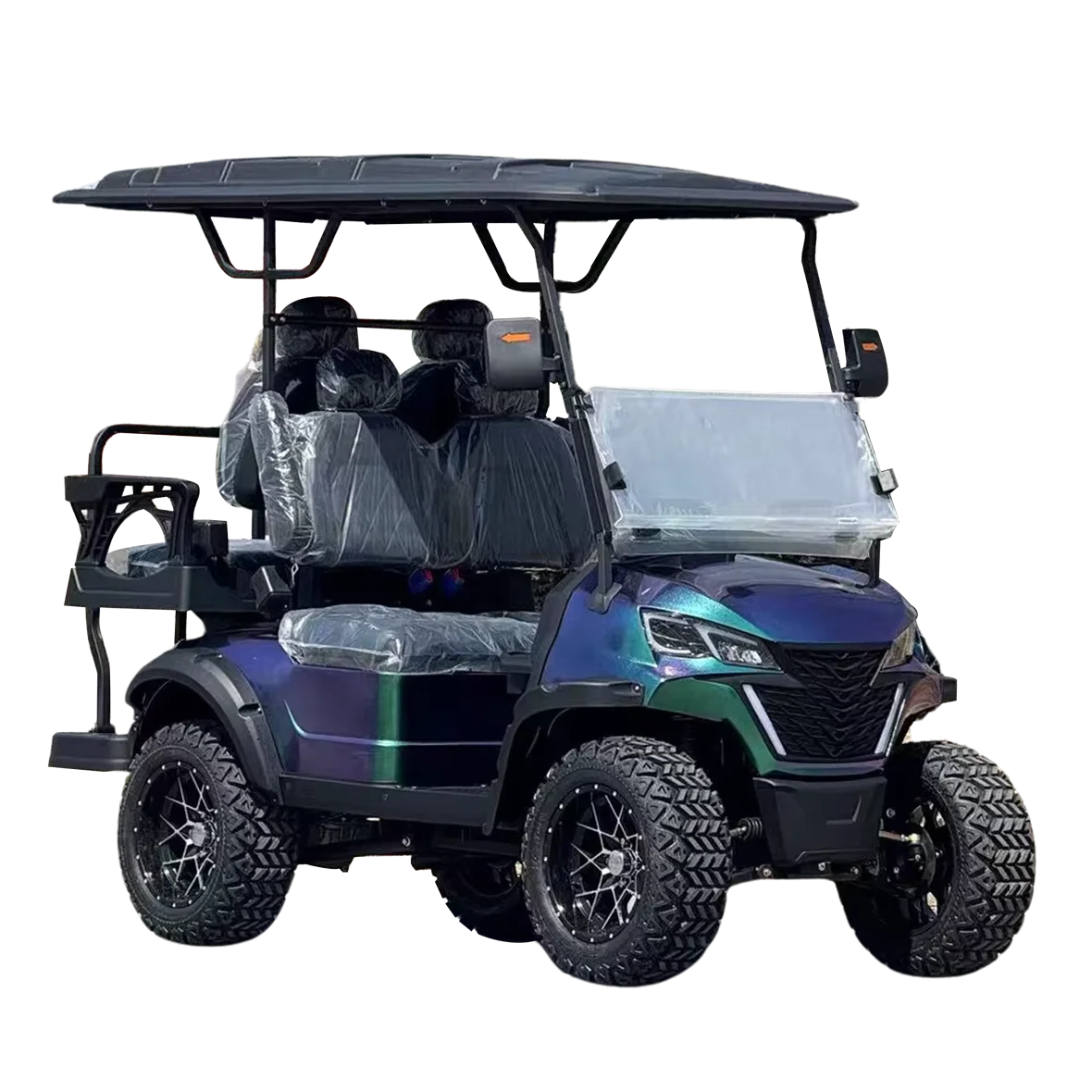 عربات الجولف الكهربائية المخصصة بأربعة مقاعد مع مقاعد ممتازة #1