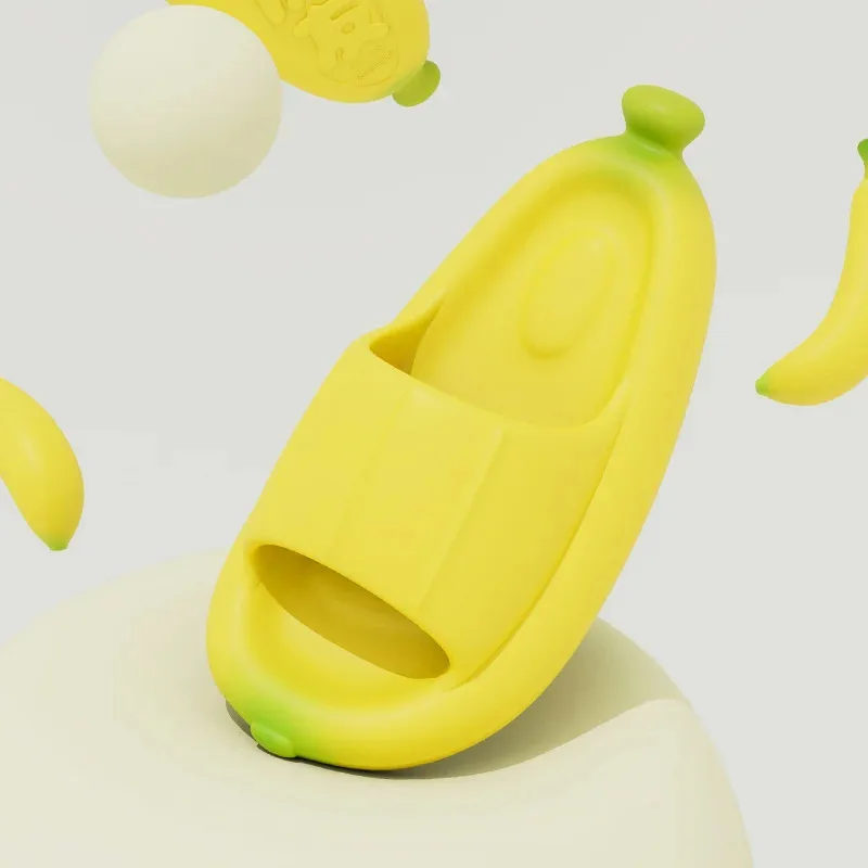 

Thick Sole Anti Slip Banana Slippers Women's Summer Ins Fashion Indoor Home Cute Fruit Couple Slippers Man