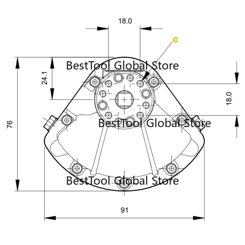 

Пневматический цилиндрический привод вентиляторного типа 024-100 для вакуумных загрузочных машин