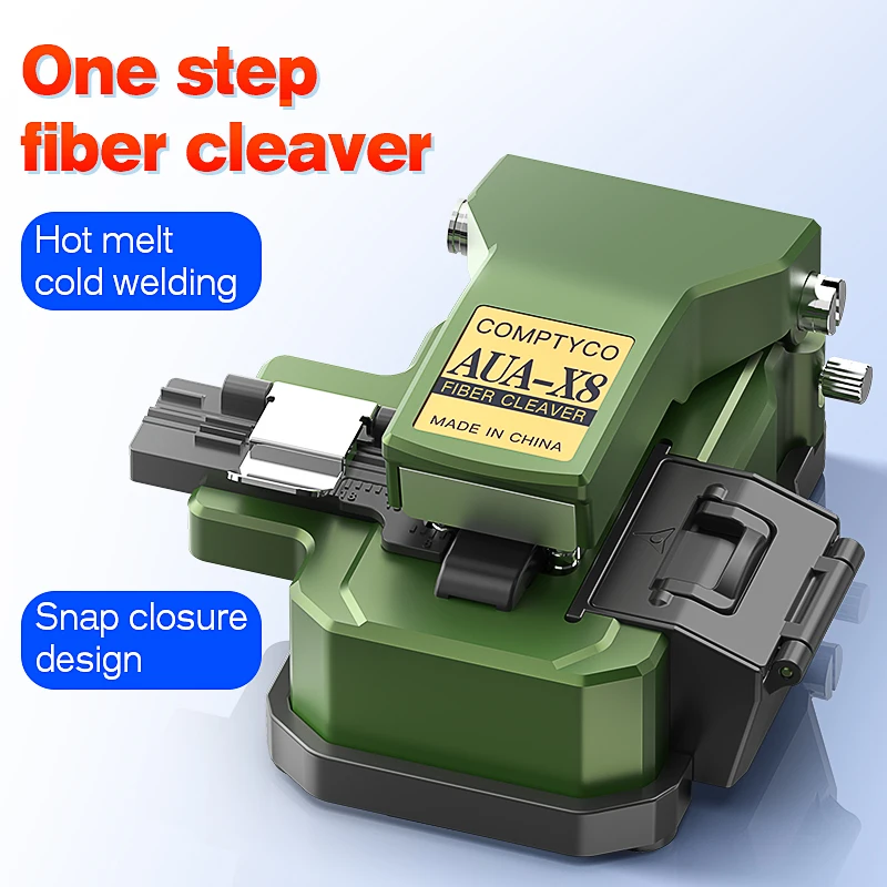 COMPTYCO AUA-X8 One-step Fiber Cleaver FTTH Optical Fiber Cutter Fiber Optic Core Fusion Splicer/Cold Splicing Cutting Tool