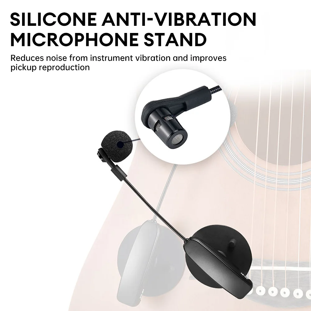 Wireless Microphone Violin Wireless Microphone Musical Instrument Microphone Stage Performance Audio for Guitar Violin