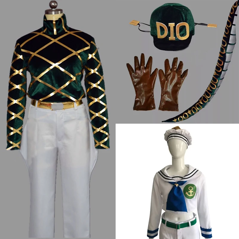 

JoJoLion Higashikata Josuke Diego Косплей Костюм Шляпа Аниме Одежда Полный наряд на заказ