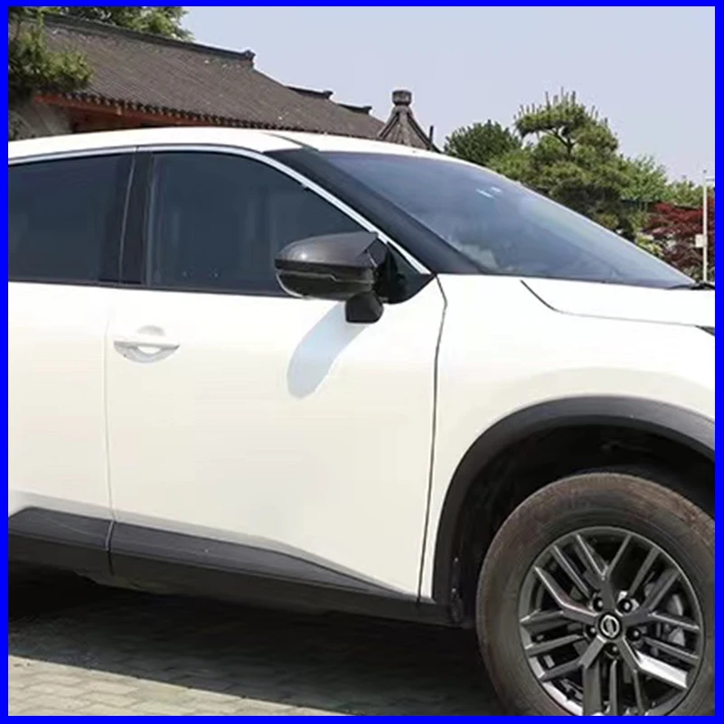 

Car Styling For Nissan Qashqai J12 2021 2022 Door Side Wing Rearview mirror Cover Sticker Trim With Horn Decorate Accessories
