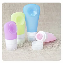 Portable Silicone Travel Bottle Sucker Toiletries Shampoo Lotion Refillable Bottles Empty Cosmetics Container Travel Essentials