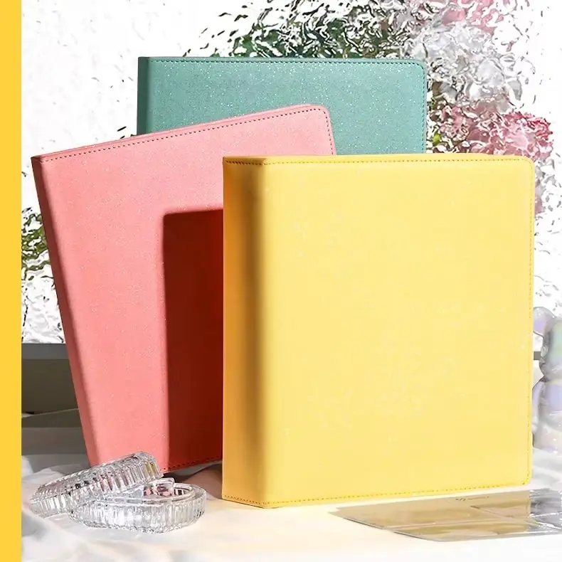 SINGBA A4/A5 Photocard Binder Large 4/9Grid Collect Book 3inch Photo Album PU Leather Photo Holder Korean Kpop