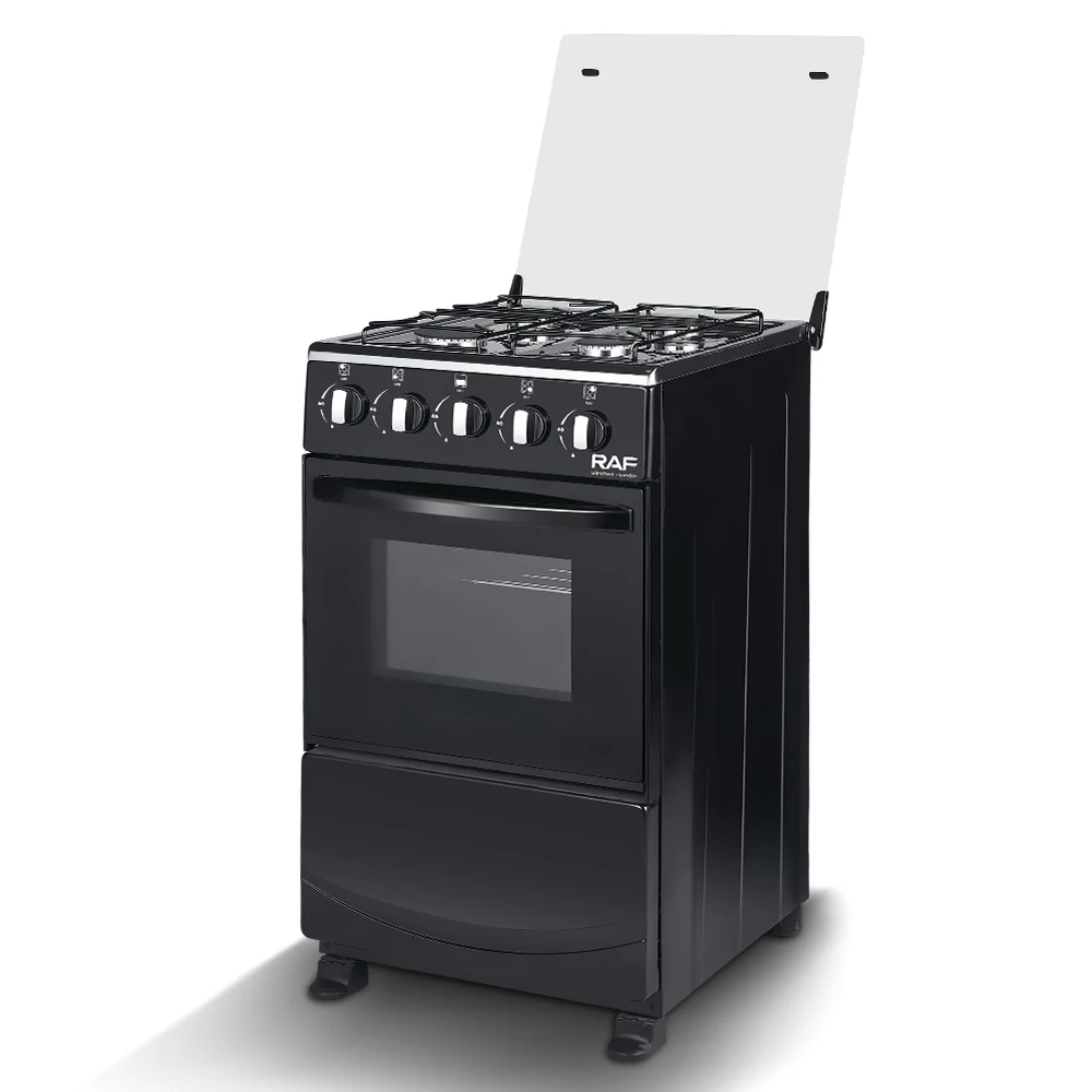 موقد غاز RAF 4 مع مجموعة فرن، موقد متعدد الوظائف، ماكينة مطبخ الكل في واحد، موقد غاز قائم بذاته مع شواية