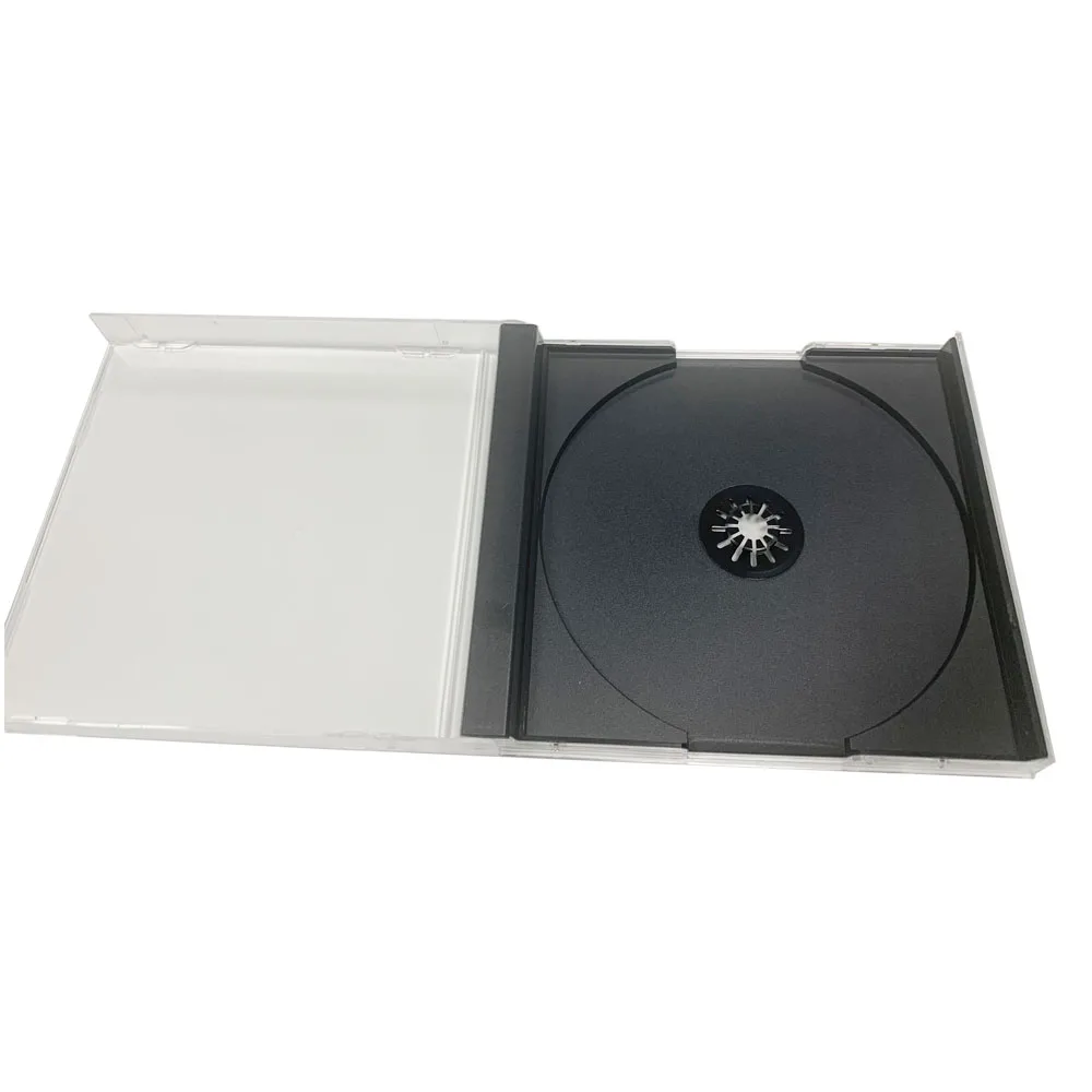 صندوق تعبئة أقراص مضغوطة بلاستيكي عالي الجودة لصندوق ألعاب PS1 صندوق تخزين قرص واحد حافظة عرض واقية