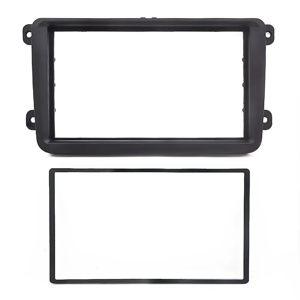 WF-Radio Fascia for VW Touran Caddy Jetta Golf Passat SKODA Fabia Octavia Seat Leon Stereo Panel Trim Kit DVD Frame