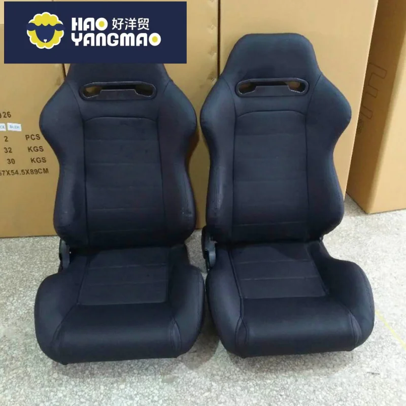 Suitable for HOT Fiberglass Carbon Fiber Universal Bucket Sport Adjustable Leather Suede Car Sim Racing Seats