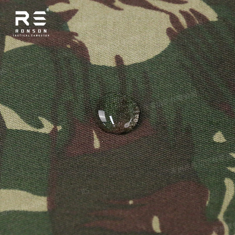 

hot sale 65%polyester 35%cotton Ripstop fabric Lizard camo tactical fabric use for uniform in stock