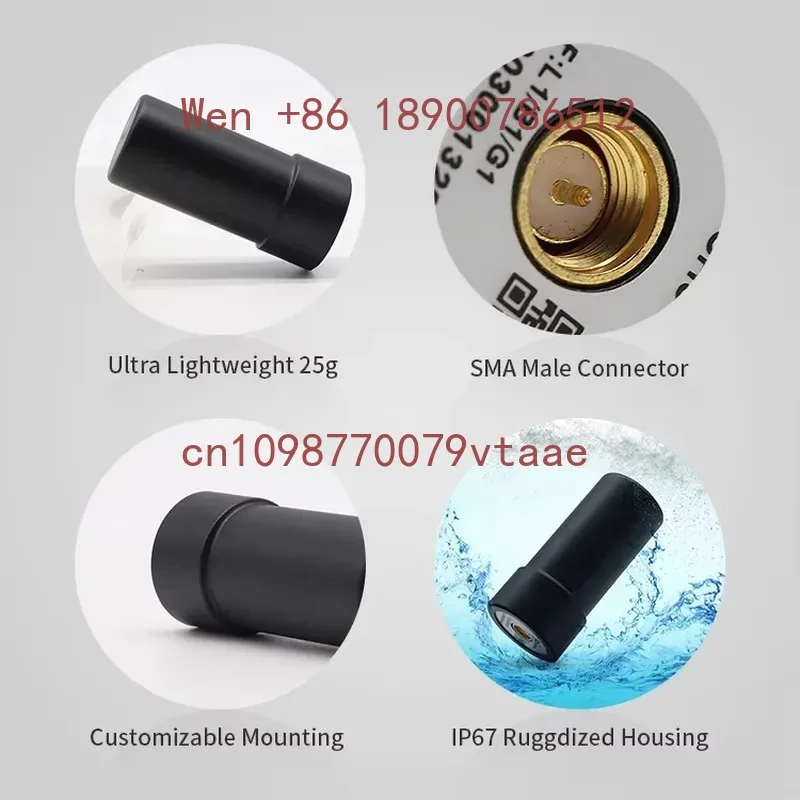 Harxon Mini IP67 GPS Antenna With 33dB Gain Full Band Quadrifilar Helix Helical Antenna for Drone UAV Antenna for GNSS & RTK