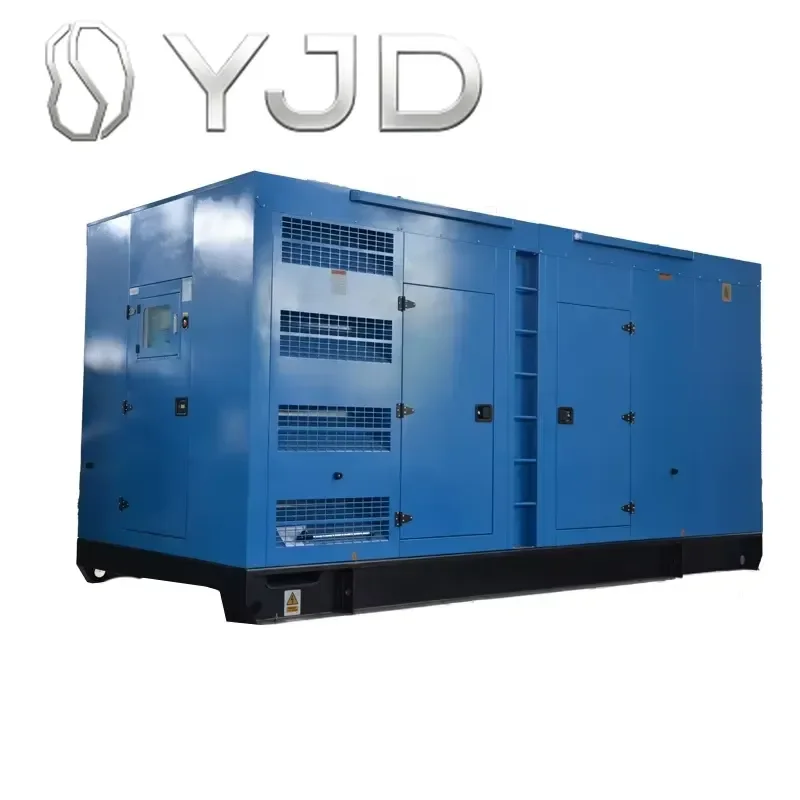 YJD Perkin Water Cooled 3 Phase 480kw 600kva diesel Generator Power Supply Genset Silent Style diesel Generator