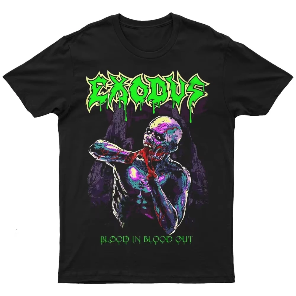 

2025 New BLACK MAGIC Printed Unisex Street Fashion Trend Short Sleeved Pure Cotton Round Neck