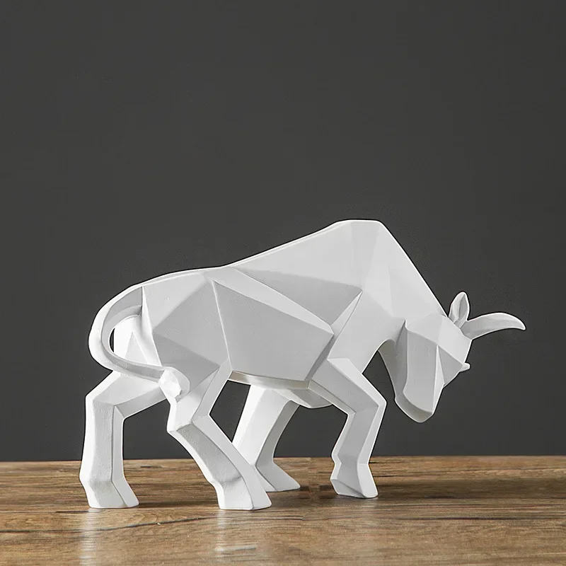 

Statue Red Bull Sculpture Home Decor Animal Figurine Nordic Home Decoration Tabletop Statues Bulls Figurines Cabinet