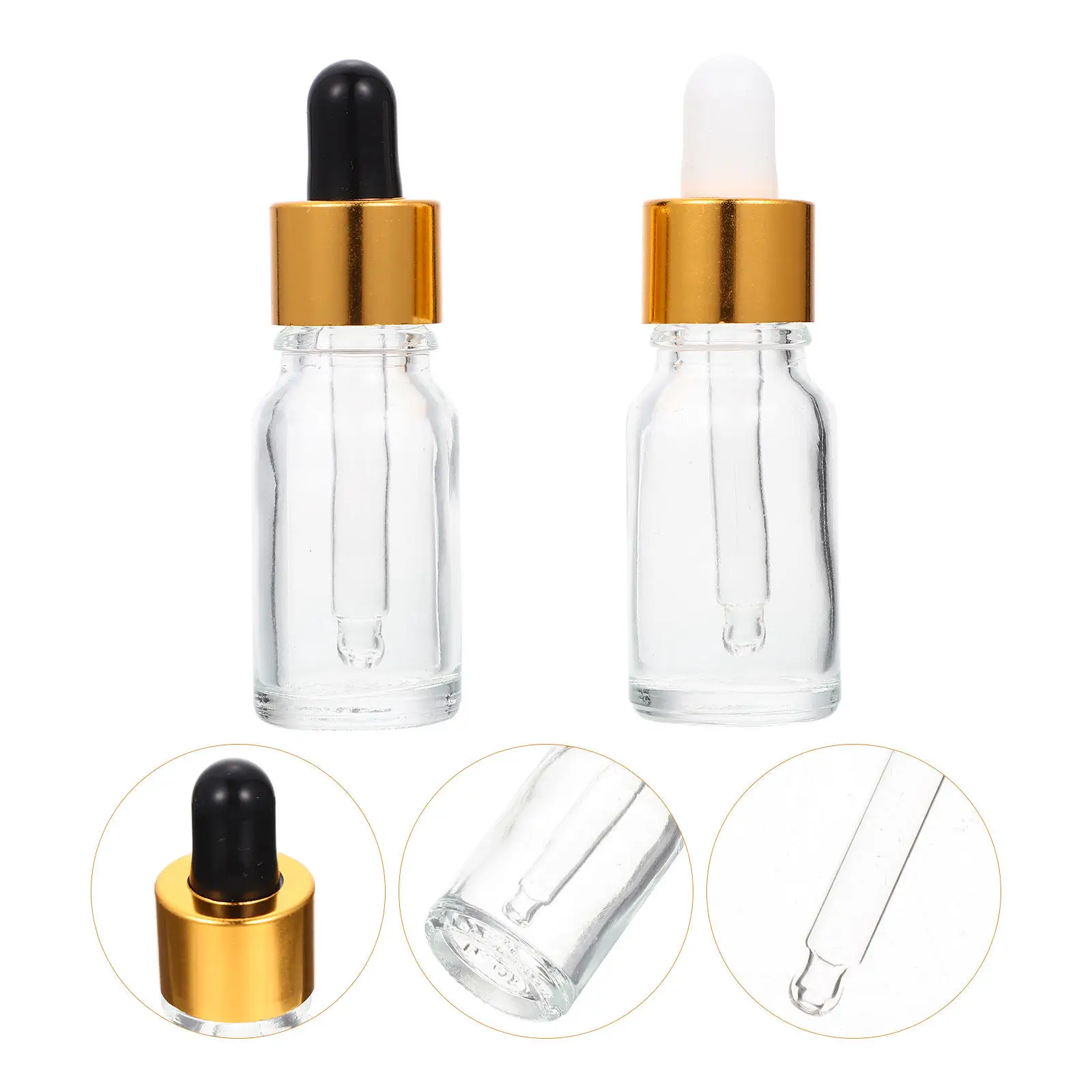 

20Pcs Dropper Bottles Glass Dropper Bottle Portable Leak Proof Essential Oil Storage Bottles Travel Refillable Small Sample