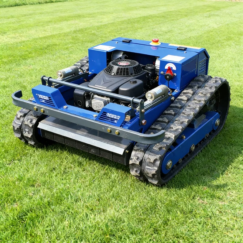 

Custom controlled tracked lawn mower for agricultural orchards, mountain slopes, greenhouses, and grass crushers