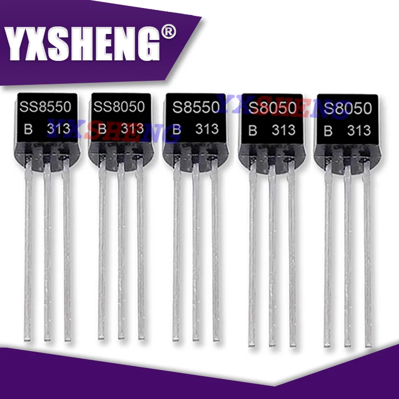 50PCS S8050 S8550 TO-92 Triode Transistor Chipset SS8050 SS8550 TO92 Triode