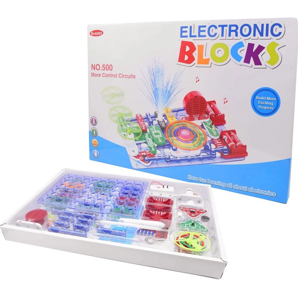 Circuits Electronics Building Block Kit Scientific Experiment Educational Assembly Kit Toy for Kid STEM Toys