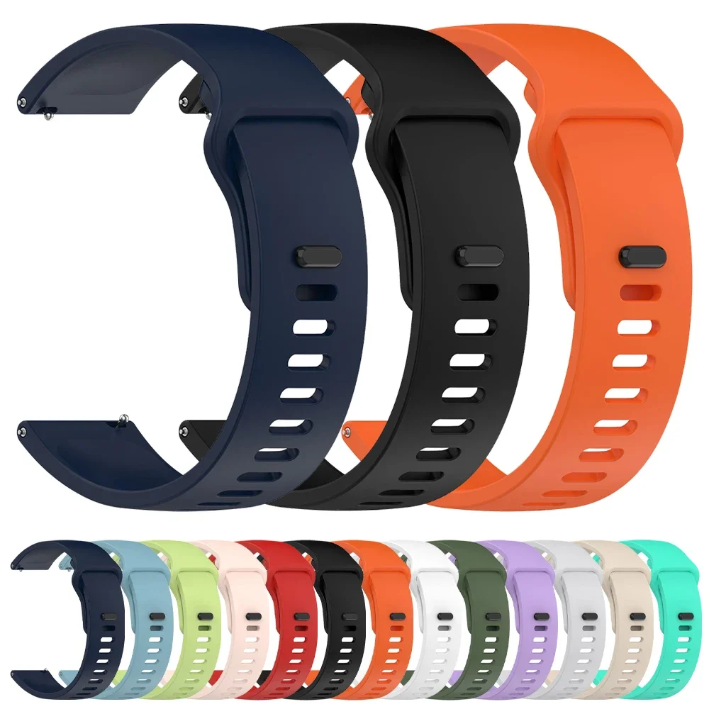 22mm Silicone Strap For Zeblaze Stratos 2 Ultra/Vibe 7 7 Pro 7Lite/Btalk 3 Pro/Plus/Ares 3 Pro/Stratos 4 3/GTS 3 GPS GTR 3 Band
