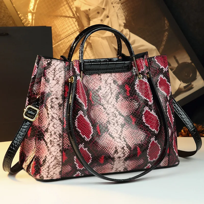 Snake Pattern Leath… - image