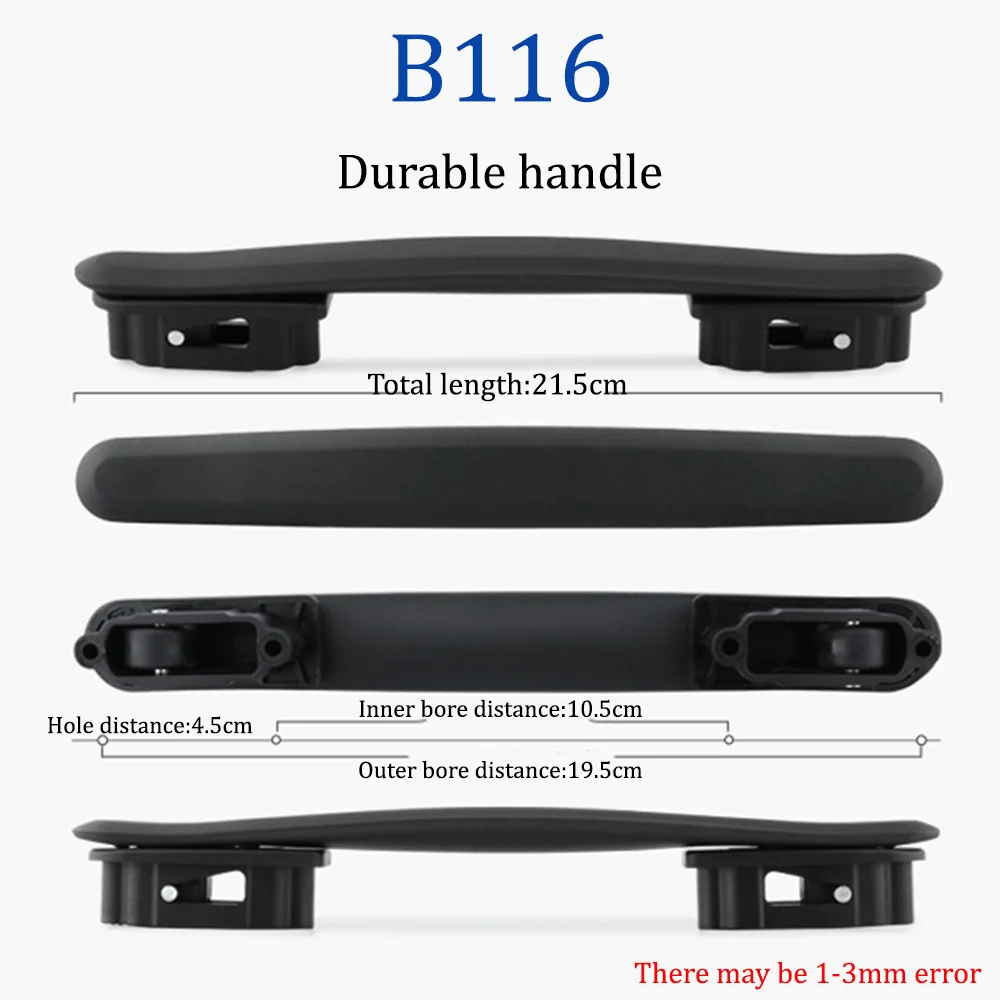 Manija de la correa de la maleta B003, agarre para equipaje de viaje, piezas de repuesto y reparación, suave y resistente al desgaste