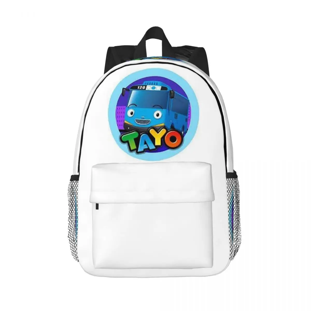 Tayo, der kleine Bus, Cartoon-Rucksack, Tagesrucksack, große Kapazität, Schulrucksack für Jungen und Mädchen, Umhängetaschen für Männer, Frauen, Kinder, Schultasche