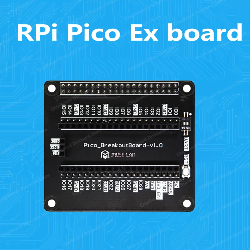 

Плата расширения RPi Pico RP2040 Pico-BreakoutBoard SWD/Serial Port/Кнопка сброса Raspberry Hat, совместимая с 3B/3B+/4B, новинка