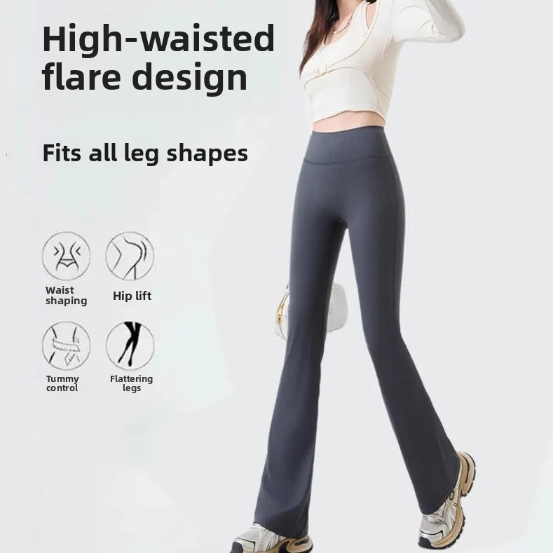 

Женские повседневные широкие брюки для йоги, весенне-осенние спортивные штаны без лишних швов, модные брюки