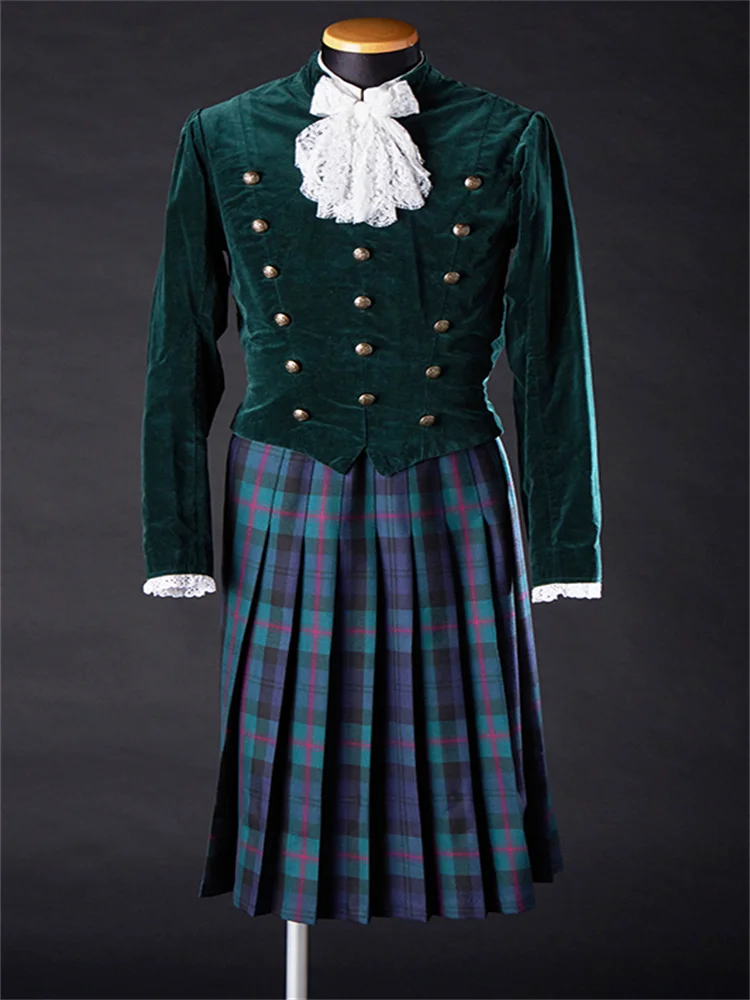 Medieval Scottish Highland Mens Cosplay Costume Georgian Century Scottish Kilt Daily Suit Custom MadeVictorian Men