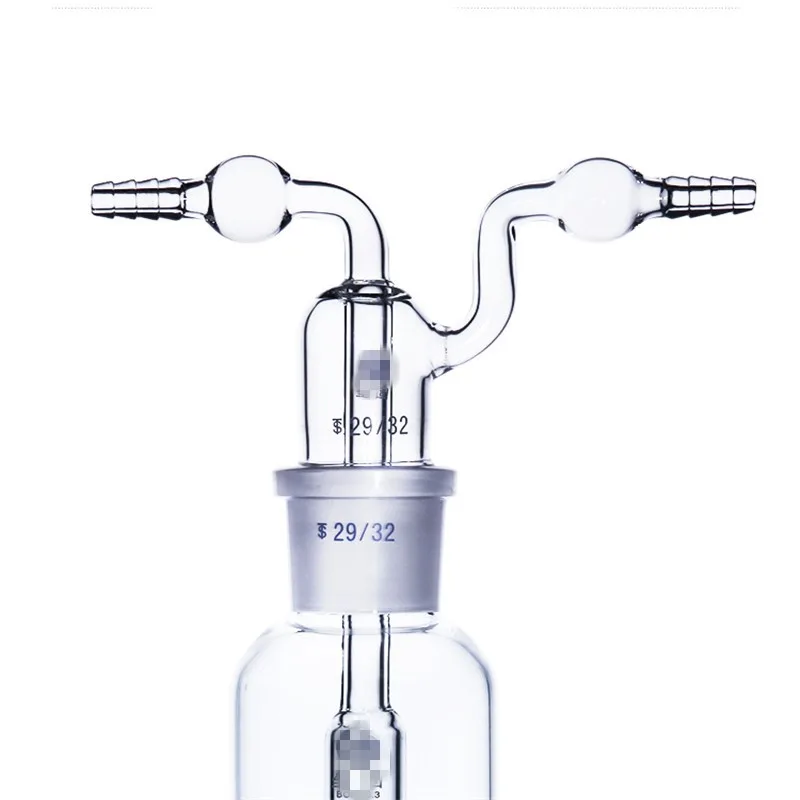 60/125/250ml Monteggia Gas Washing Bottle Glass Porous Lab Chemistry Laborotary