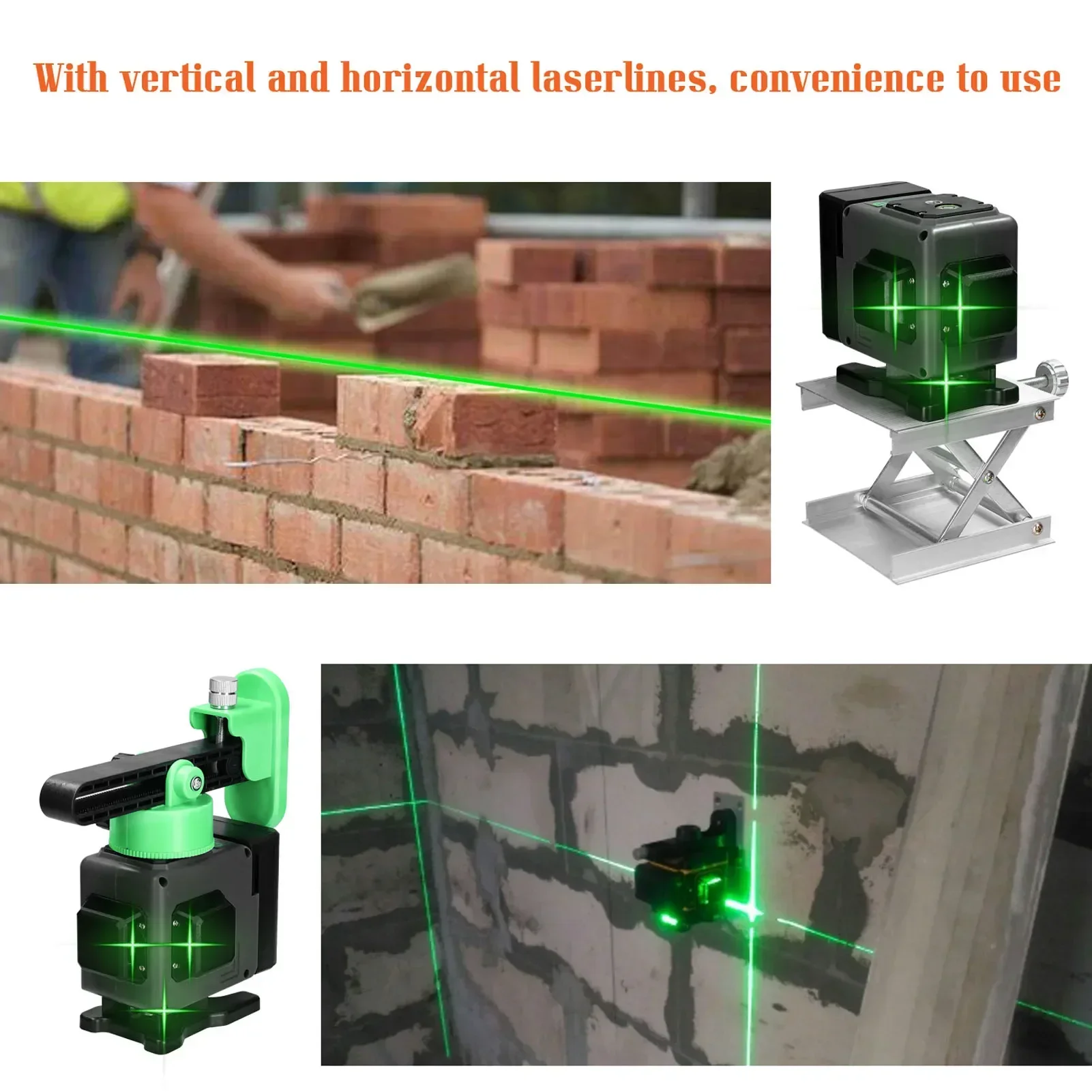 Hot SalesLaser Level 3° Self-leveling Machine USB Rechargeable Lithium Battery Leveling Tool With Vertical Horizontal Lines