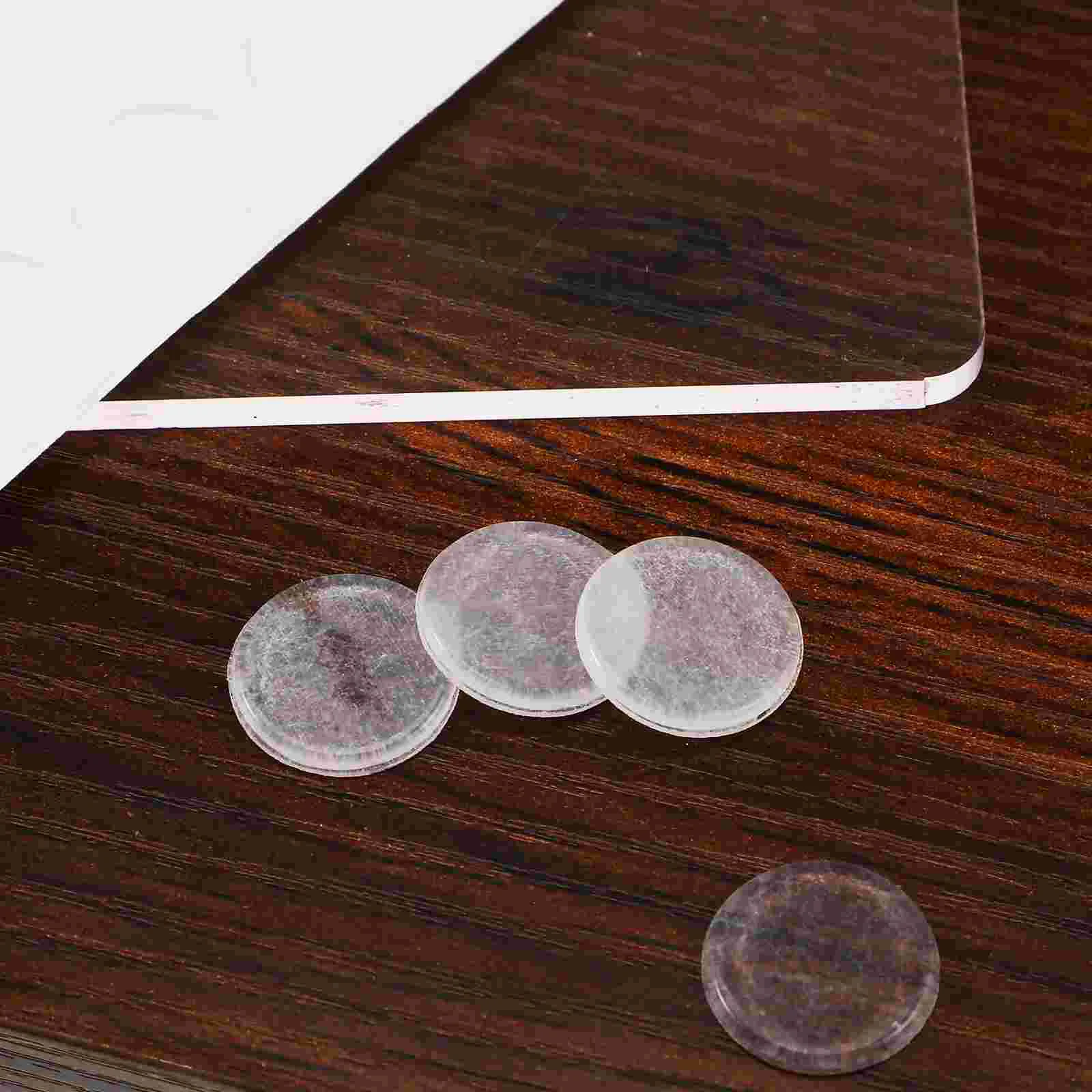 Almohadillas de mesa con junta de vidrio, protectores de gabinete de Gel de sílice antideslizantes para gabinetes de cocina