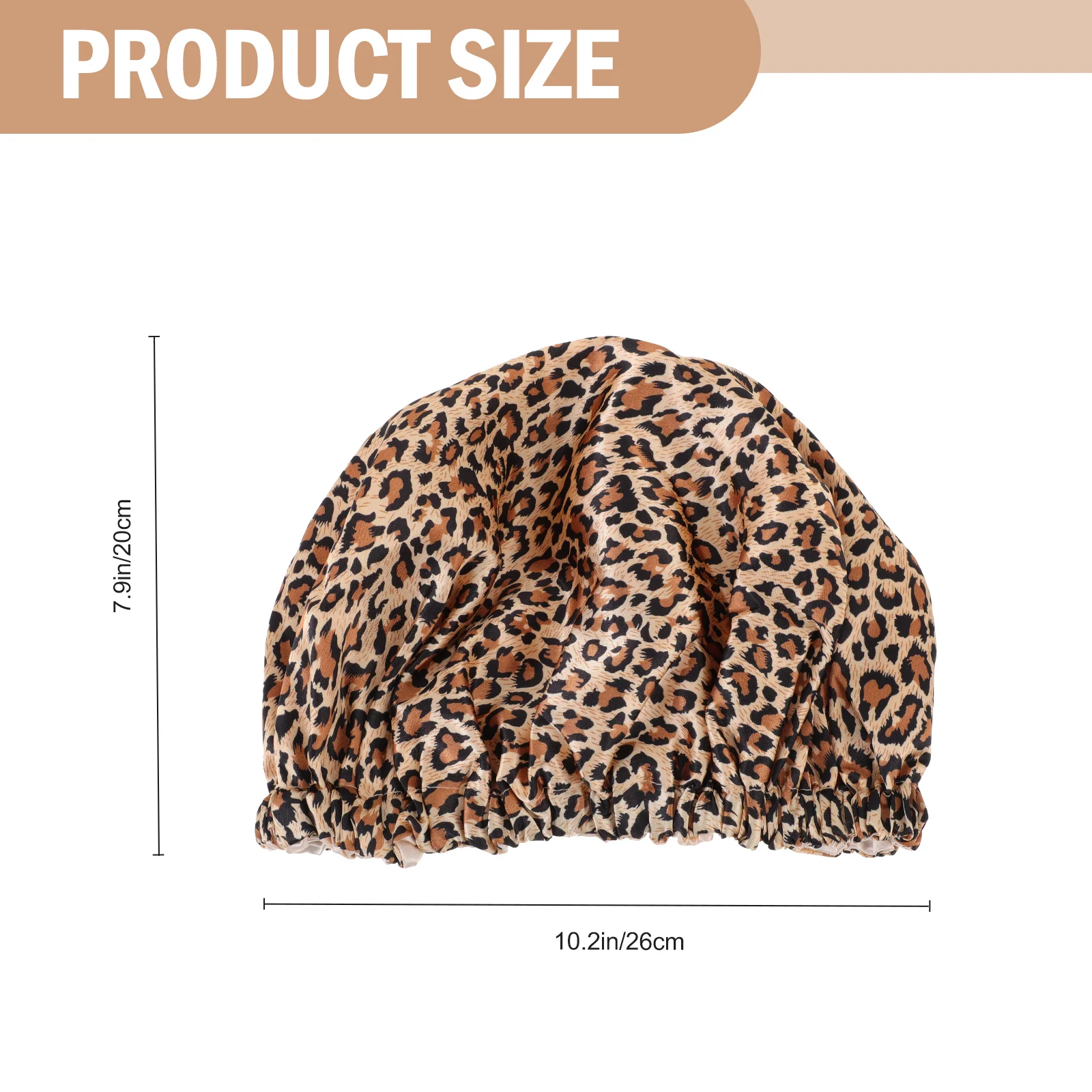Touca de banho com fivela ajustável, gorro de cetim para cabelo, chapéu de dormir feminino, noite grande
