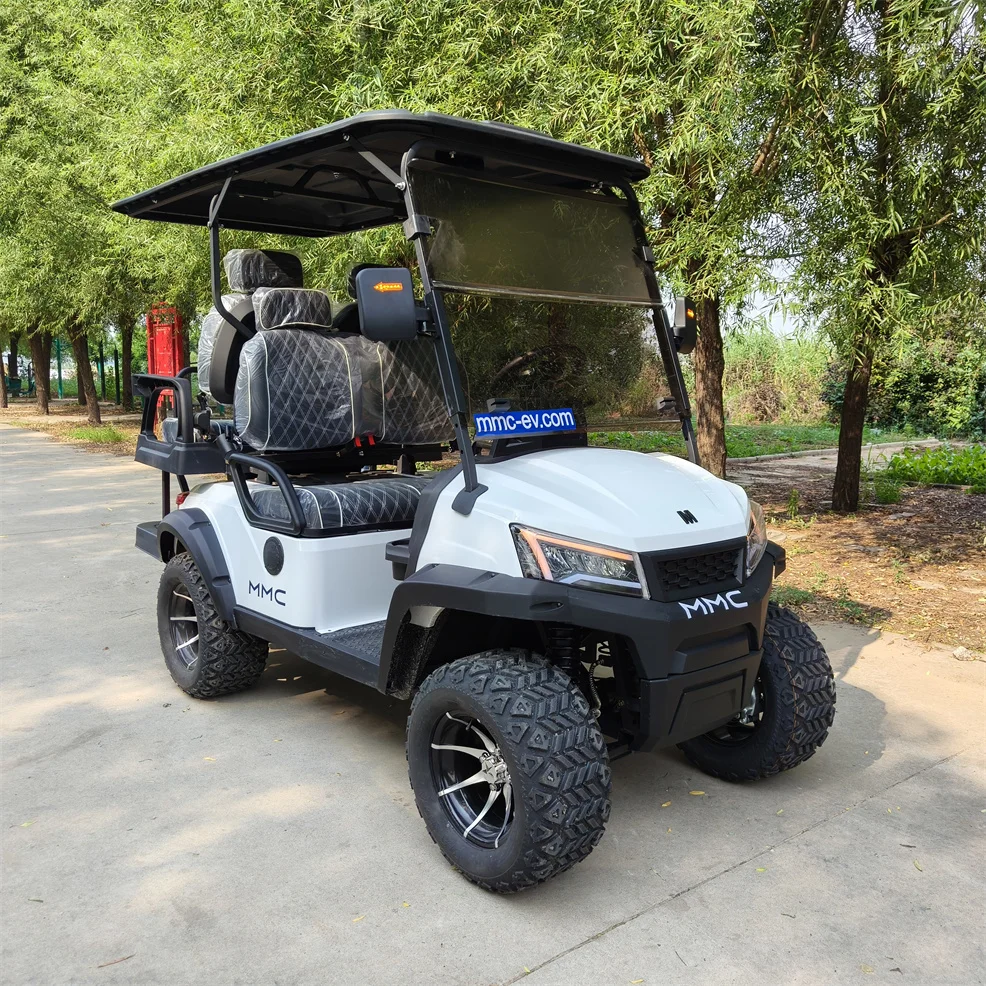 Carrito de Golf eléctrico todoterreno, batería de litio, Motor de CA de 4kW, 5kW, 60/72V con paneles solares, precio al por mayor