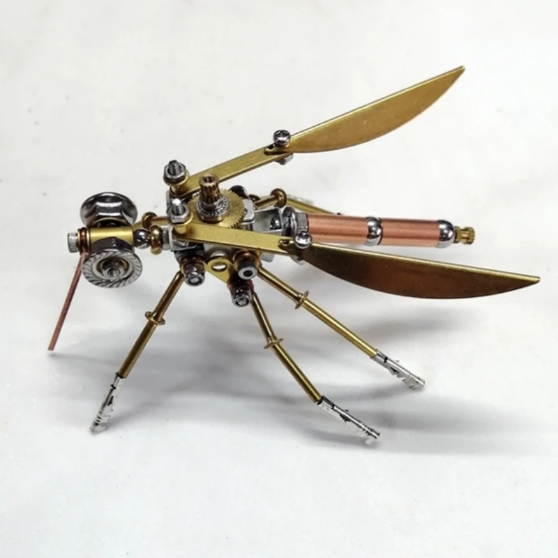 

DIY Metal Assembly Mosquito Model Building Kits Steampunk Mechanical Insects 3D Puzzel Toys for Kids Adults Gift