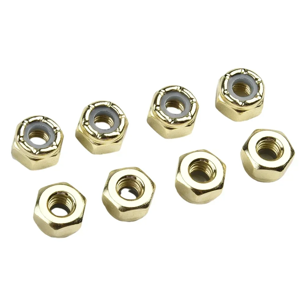 16 Pcs/Set Replacement Screws Nuts Medium Carbon Steel Practical Four-Wheeled Anti-rust Treatment Skateboard Accessories