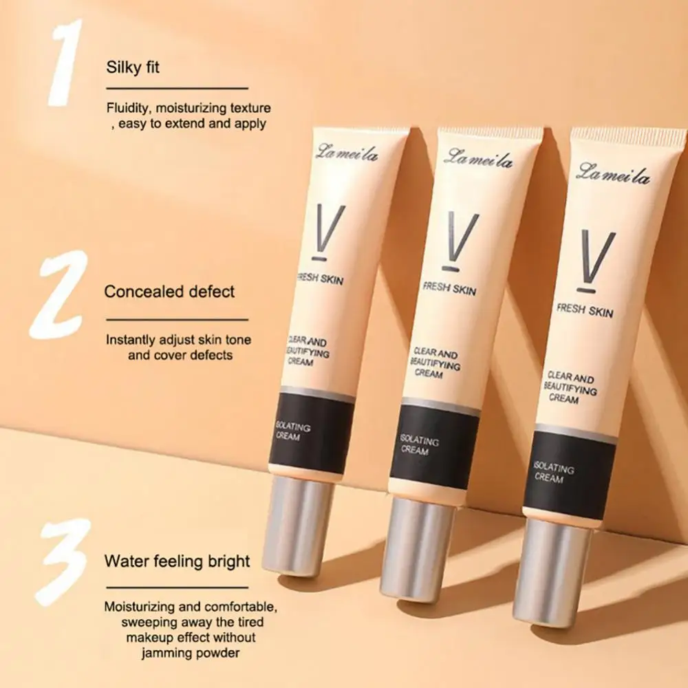 Make-Up Hydraterende Isolatiecrème Onzichtbare Poriën Gezichtsbehandeling Verhelderen Huidskleur Verfrissende Olie Controle Make-Up Cosmetica