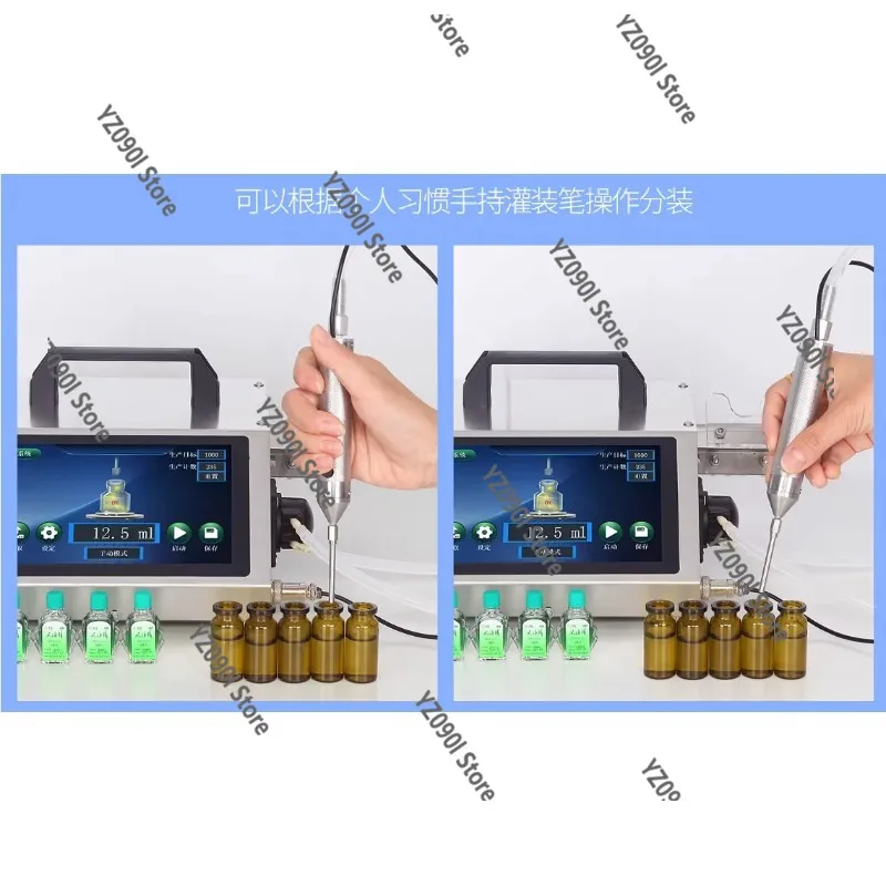 Small Bottle Liquid Filler Peristaltic Pump Automatic Quantitative Filling Machine for Essential Oil Perfume