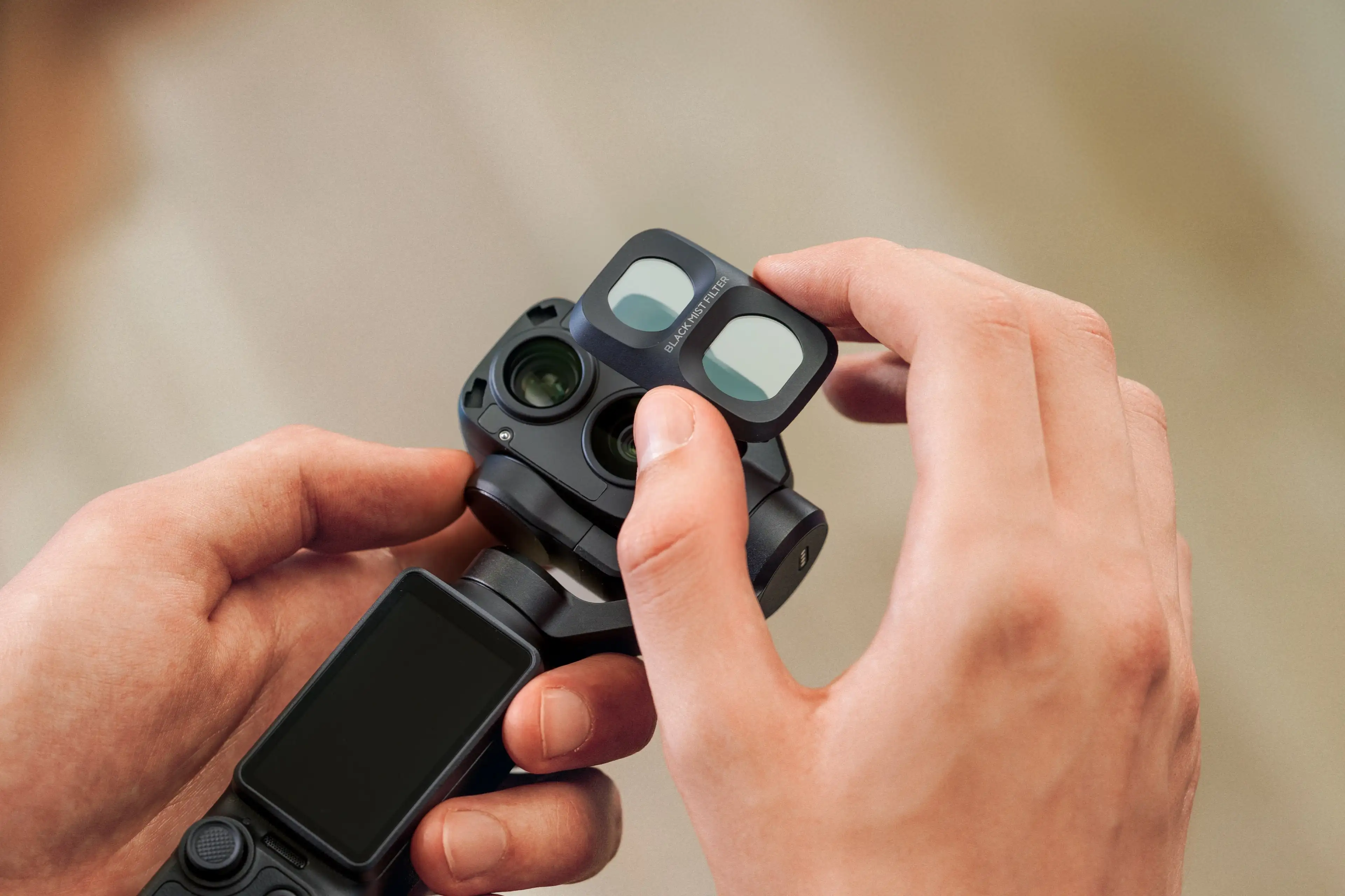DJI Osmo Pocket 4P Black Mist Filter (Black) Dual-glass design softens highlights softens the skin