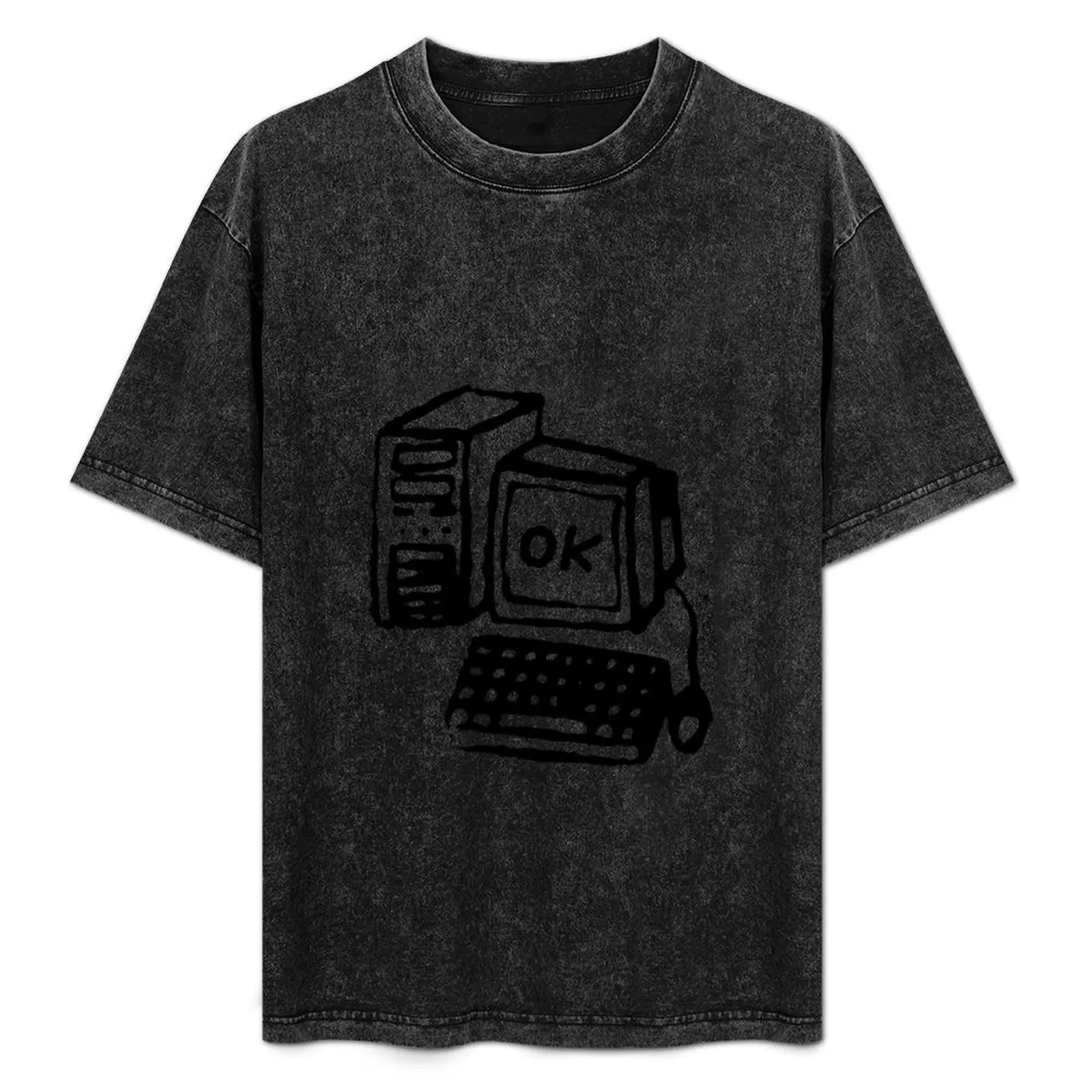 

OK computer T-Shirt graphic t shirt vintage blue archive men clothes