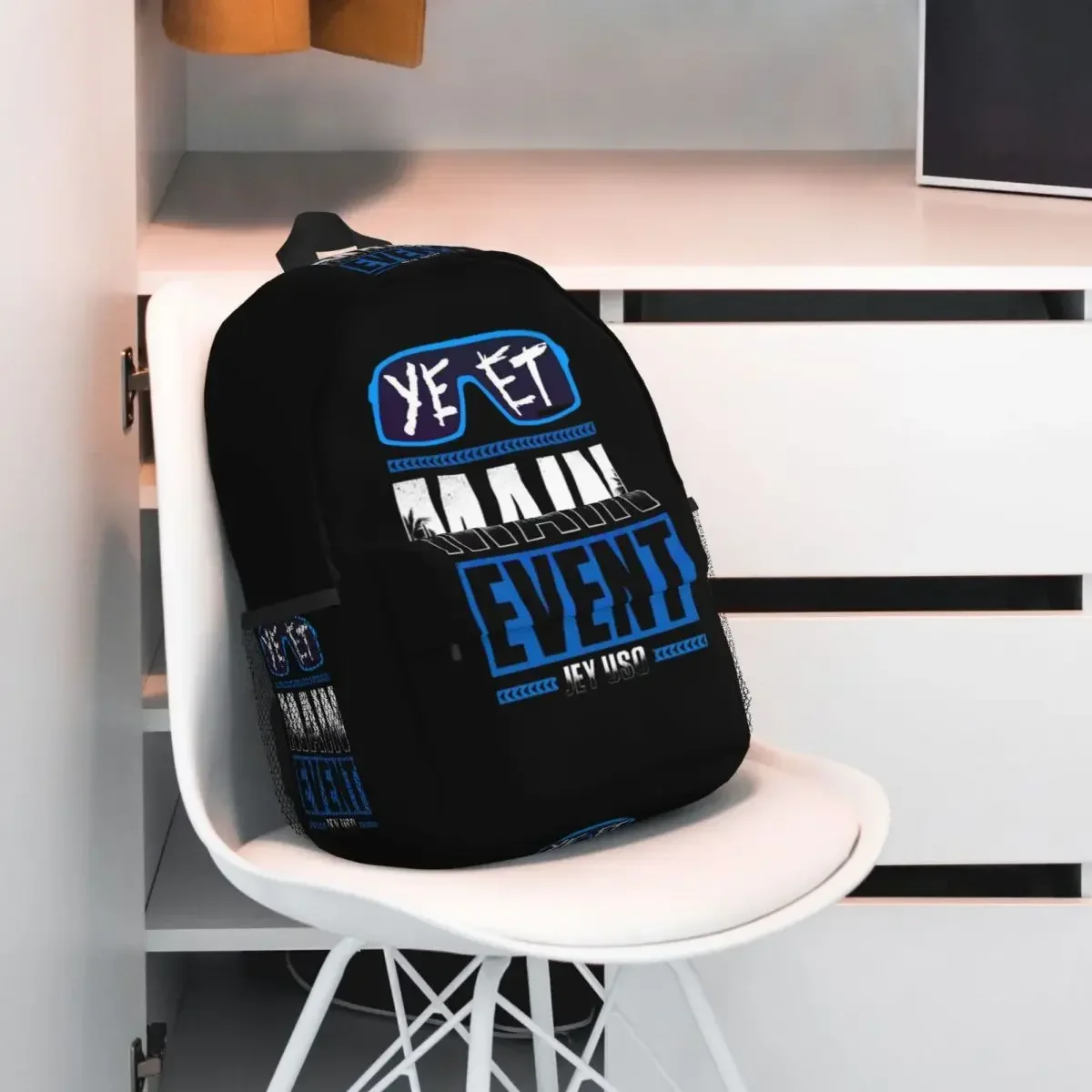 حقيبة ظهر Jey Uso Yeet Vintage Graphic مطبوعة رائجة البيع Daypack للأولاد والبنات حقيبة كتب حقائب كتف للرجال والنساء حقيبة مدرسية للأطفال