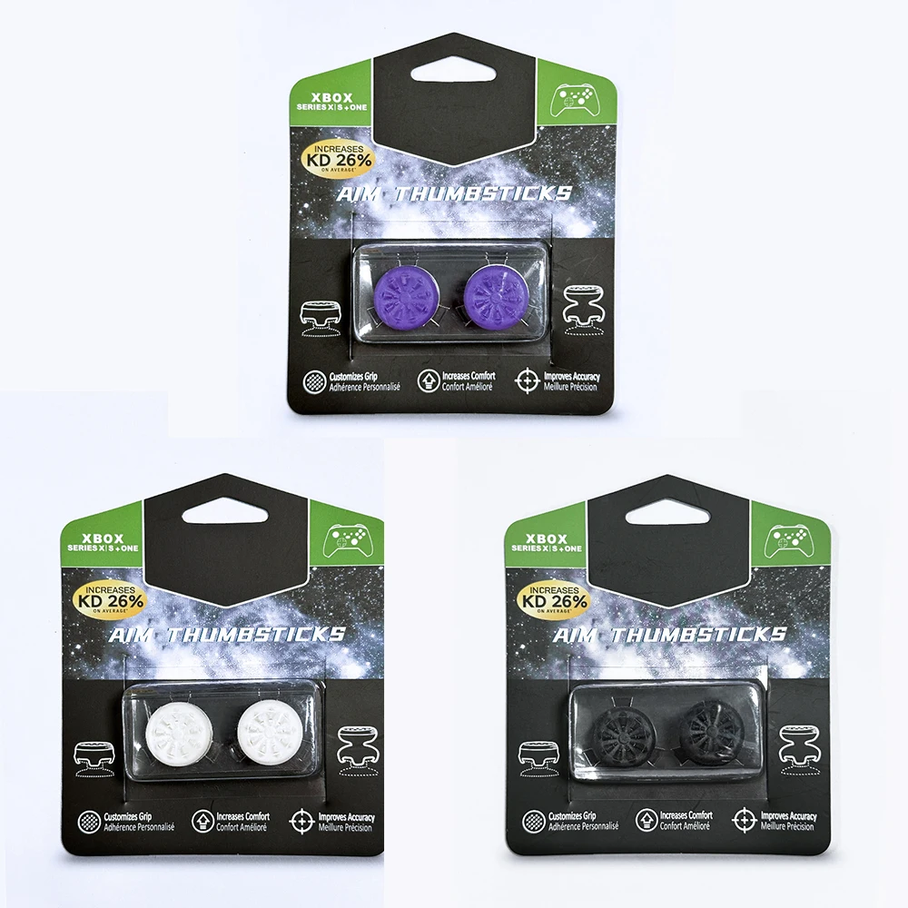 غطاء عصا التحكم عالية الارتفاع من سلسلة Xbox S، غطاء عصا التحكم التنافسي عالي الارتفاع Xbox 360، مادة السيليكون، مجموعة من قطعتين #6