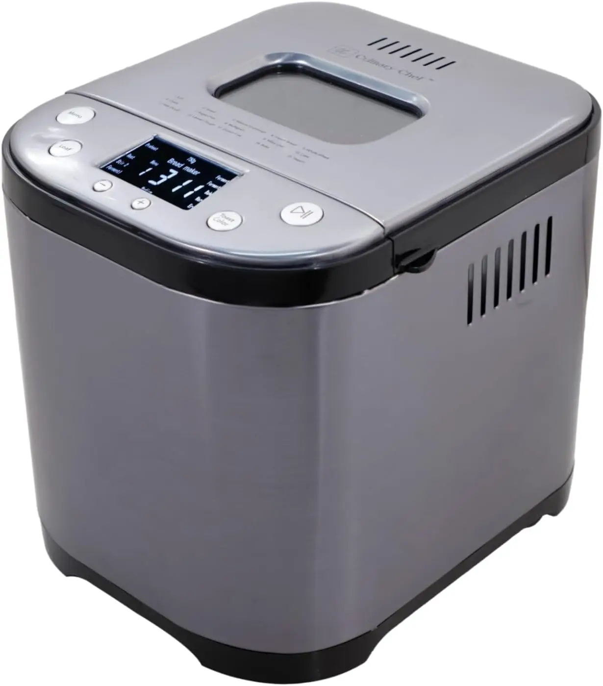 Máquina para hacer pan con tazón antiadherente, gancho para pan, taza medidora y cuchara. 15 en 1, pan sin gluten, pastel y yogur, 3 cortezas