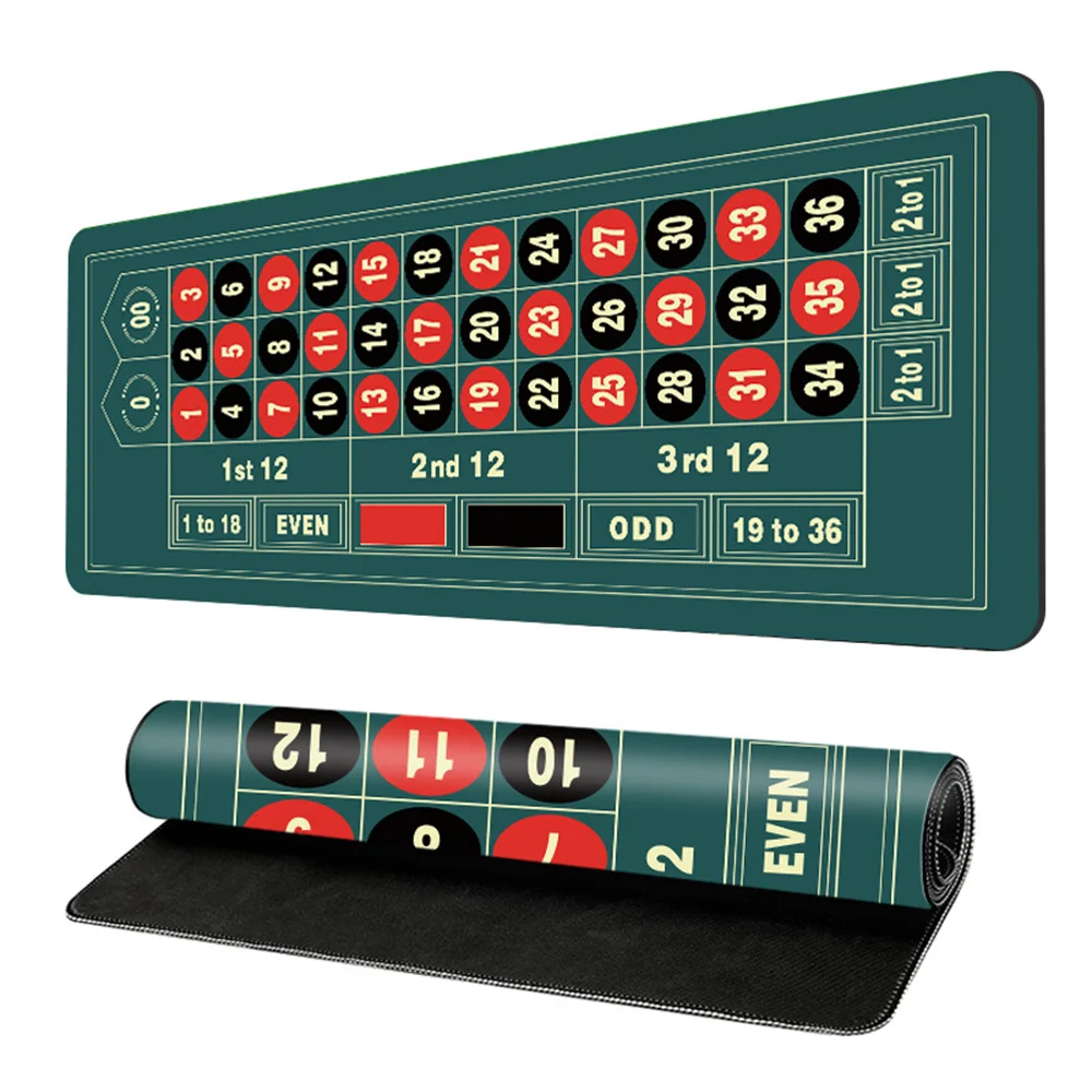 

2025 Party Roulette Rubber Game Table Mat Party Card Game Table Mat Entertainment Accessories