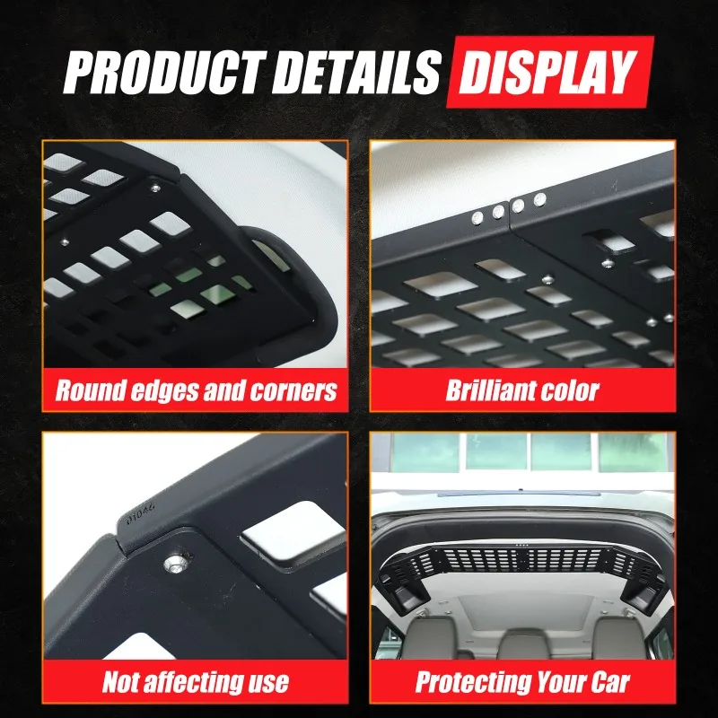 Soporte de almacenamiento para portaequipajes de techo de maletero de coche de aleación de aluminio, soporte para bolsa para Land Rover Defender 2020-2025 + accesorios para coche