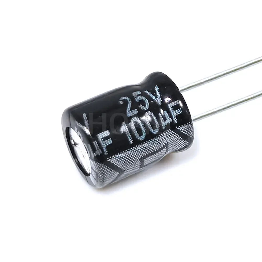 

20шт ​ ​ 100uF 25V 100MFD 25Volt 6*7mm Алюминиевый электролитический конденсатор радиальный 100mf25v 100uf25v 25v100mf 25v100uf ±20% ​ ​
