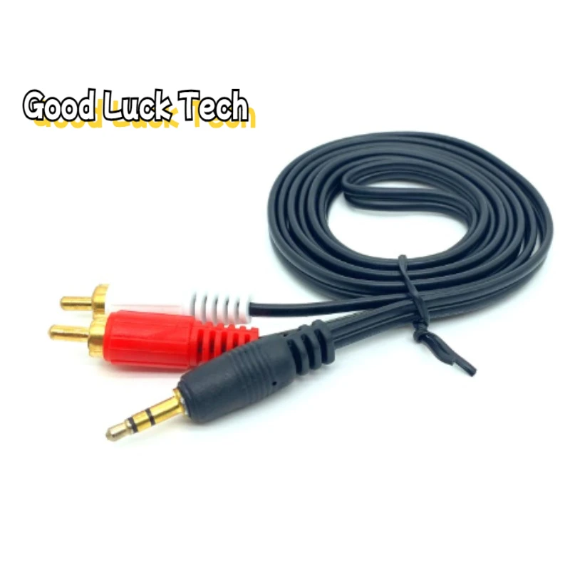 New Cable 3.5mm Jack Aux to 2rca Audio speaker cable aux sound Frequency cable male to male For PC MP3 DVD CD TV radio Speakers