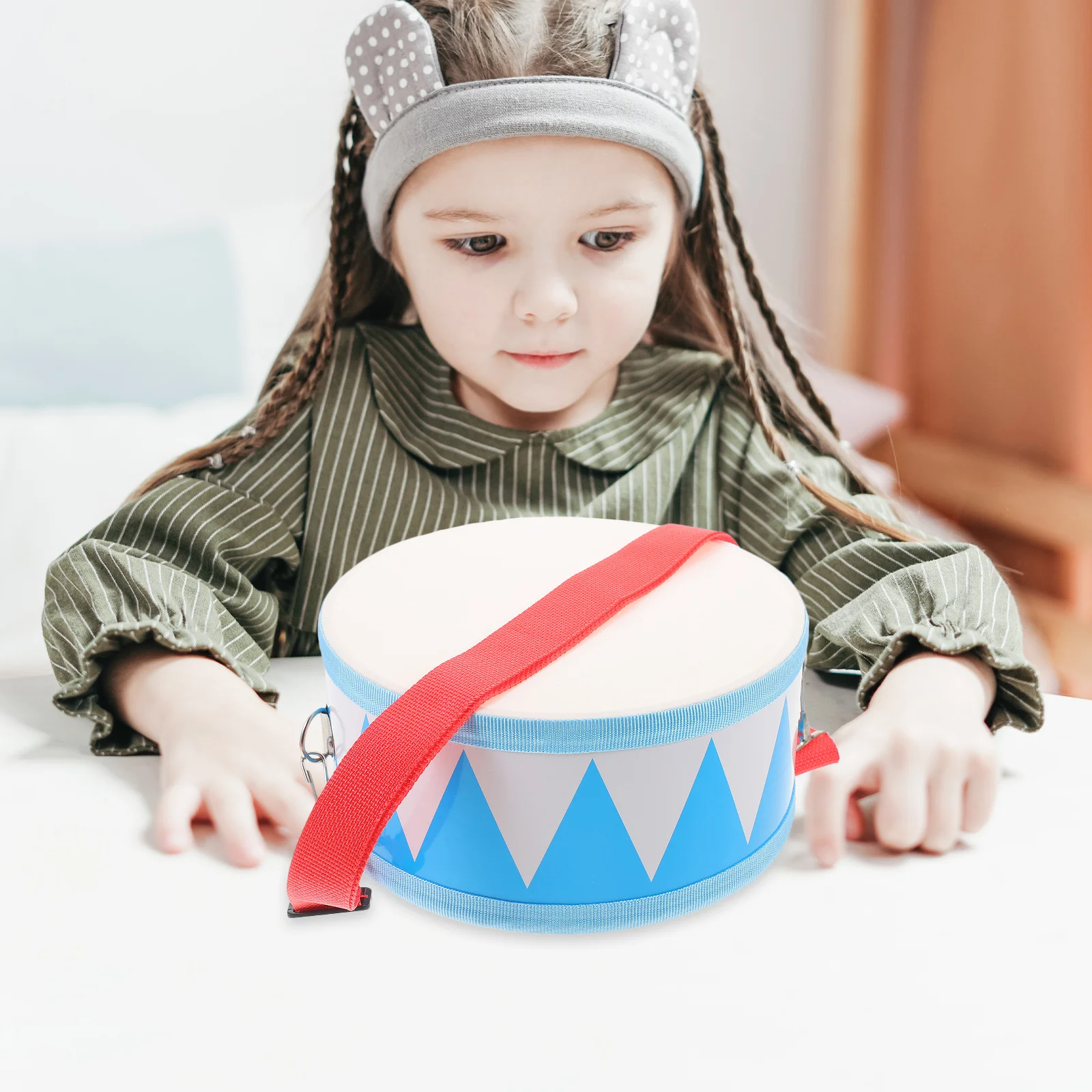 

1 set 1 Set Double-Sided For Kids Ages 1-3 5-9 Toddler Percussion Musical Instrument Educational Snare Drum Kids Drum Set