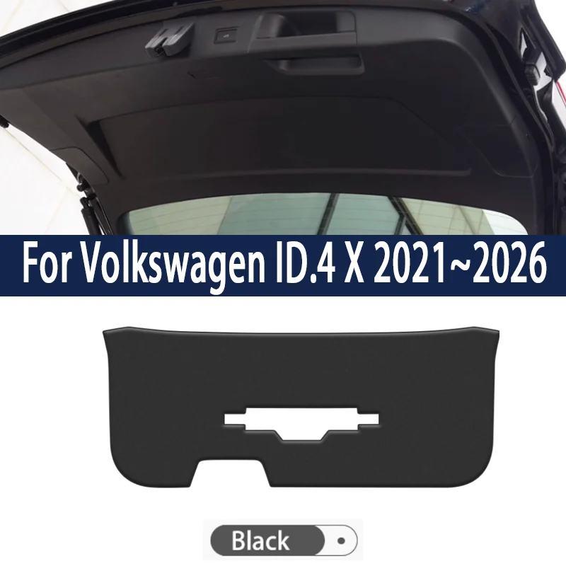 ل Volkswagen VW ID.4 X 2021 ~ 2026 سيارة الجذع الباب الخلفي حماية الوسادة مكافحة القذرة مقاوم للماء اللوحة الخلفية واقية حصيرة الملحقات #2